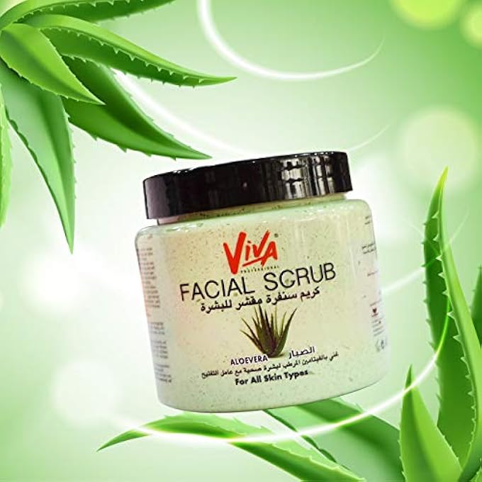 VIVA FACIAL SCRUB (ALOE VERA) 500G - FOR ALL SKIN TYPES - Image 1
